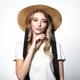Шляпа канотье женская LuckyLOOK Нурай One Size Бежевый (470-965) - изображение 5