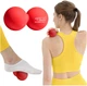 Массажный мяч двойной 4FIZJO Lacrosse Double Ball 6.5 x 13.5 см Red (P-5907222931219) - изображение 1