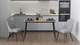 Стіл кухонний розкладний Данді на конусних ніжках Ferrum-decor 75x120(160)x70 Чорний метал ДСП Дуб Артізан 16 мм (DAND115) - зображення 3