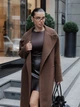 Пальто Jadone Fashion Селин L-XL шоколад - изображение 2