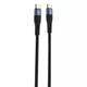 Кабель Proove Light Silicone Type-C to Type-C 60W (1m) Black - зображення 1