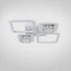 Люстра VALESO V K28917-2+2 WT с пультом светодиодная LED на кухню, для гостинной, для спальни - изображение 2