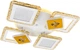 Люстра VALESO V K39940-4+2+1 WT+gold с пультом светодиодная LED на кухню, для гостинной, для спальни - изображение 9