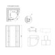 Душевая кабина Lidz Latwa SC80x80.SAT.MID.GR, стекло тонированное 4 мм без поддона - изображение 2
