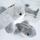 Пенал в корейском стиле Cute Shark акула серый мягкий вместительный для школы и канцелярии - изображение 3