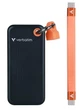Кишеньковий накопичувач Verbatim Pocket SSD 1ТБ з брелком і кріпленням для кабелю чорний/помаранчевий (32193) - изображение 2