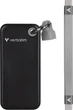 Кишеньковий накопичувач Verbatim Pocket SSD 1ТБ з брелком і кріпленням для кабелю чорний/сірий (32190) - изображение 2