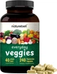 Добавка премиум-класса цельнопищевая фруктово-овощная смесь NatureBell Fruit and Veggies 480 капсул - изображение 3