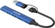 USB-хаб Canyon DS-02 4-в-1 USB-A/C Blue (CNS-TDS02BL) - изображение 3