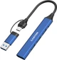 USB-хаб Canyon DS-02 4-в-1 USB-A/C Blue (CNS-TDS02BL) - изображение 4