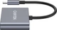 USB-хаб Canyon DS-3 3-в-1 USB-C Dark Grey (CNS-TDS3) - зображення 2