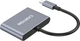 USB-хаб Canyon DS-3 3-в-1 USB-C Dark Grey (CNS-TDS3) - зображення 3