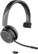 Бездротові навушники Plantronics Voyager 4210 UC / SBC / Bluetooth 4.1 / До 12 годин роботи від акумулятора / Чорні Б/В - зображення 1