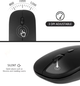 Мышка беспроводная с аккумулятором Bluetooth + 2.4 GHz 1600DPI Izumi Type-C Black - изображение 2