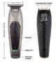 Мощная машинка триммер VGR VOYAGER PROFESSIONAL TRIMMER, беспроводной триммер для бритья, машинка для стрижки для волос и бороды с USB зарядкой - изображение 4