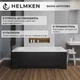 Ванна акриловая Helmken Edelva 170x70 см (89PK413877) комплект 2 в 1: прямоугольная ванна, Черный подголовник - изображение 5