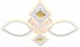 Люстра VALESO V 2134-2+2C-TL WH з пультом світлодіодна LED на кухню, для вітальні, для спальні - зображення 3