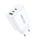Мережевий зарядний пристрій Remax Kiddy 3 порти, USB + Type-C*2 40W (RP-U123) - зображення 1