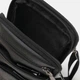 Сумка крос-боді через плече чоловіча з натуральної шкіри маленька Vintage leather-20359 Чорна - изображение 11