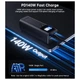 УМБ Choetech 27000mAh 140W IN/OUT, 2xUSB-C PD5.0 USB-A QC3.0 22W, Li-pol, TFT Display, black - зображення 5