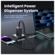 Зарядний пристрій 3xUSB 65W (2xUSB-C+USB-A) Gan Nexode Fast Charger Сірий X553 Ugreen - зображення 3