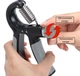 Эспандер кистевой PowerPlay PP-4323 с регулируемой нагрузкой 10-40 кг Strength Grip Черно-красный (PP_4323_Bl/Red) - изображение 6