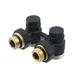 Узел нижнего подключения радиатора Raftec BLACK угловой 1/2'х3/4' DHRKA11-B - изображение 1