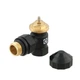 Комплект для підключення радіатора кутовий Raftec BLACK 1/2' DKTU11-B - зображення 5