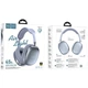 Бездротові накладні наушники HOCO W35 Air Triumph BT headphones, BT5.3, AUX, TF, 400mAh, 45h, blue - изображение 3