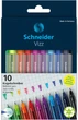 Набор масляных ручек Schneider Vizz 0.7 мм 10 цветов в блистере Ассорти (S102290) - изображение 1
