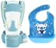 Хипсит, Эрго-рюкзак, кенгуру, переноска Baby Carrier 6в1 Мятный с сеткой слюнявчик-трансформер (n-9874) - изображение 1