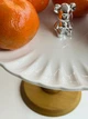 Тортівниця підставка для торта на ніжці «White kitchen» 21*13,5 см кераміка+дерево 8030-323 - зображення 5
