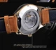 Мужские механические наручные часы Forsining GMT1218-2 коричневые часы на руку механика (0960) - изображение 5