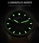 Мужские механические наручные часы Forsining GMT1218-2 коричневые часы на руку механика (0960) - изображение 6