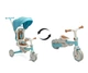Дитячий триколісний велосипед Caretero Toyz Faro Blue дитячий велосипед-біговел, велосипед з батьківською ручкою - зображення 4
