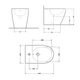 Біде підлогове Qtap Robin 565x360x405 Matt black QT13442141CMB - зображення 2