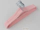 Набор 10 шт плечики вешалки Hanger FLP41 41 см светло розового цвета бархатные флокированные - изображение 4