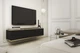 Тумба под ТВ навесная Perfect Home Оро / Oro RTV135 2-дверная Черный - изображение 1