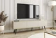 Тумба под ТВ Perfect Home Оро / Oro RTV175 3-дверная с черными ножками Бежевый - изображение 1