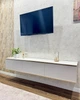 Тумба под ТВ навесная Perfect Home Оро / Oro RTV175 3-дверная Белый - изображение 3