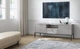 Тумба под ТВ Perfect Home Nova RTV154 154x39x56 см, 2-дверная, 1 ящик, черные ножки Серый (000012376905) - изображение 4