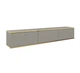Тумба под ТВ навесная Perfect Home Оро / Oro RTV175 MDF 3-дверная Серый - изображение 2