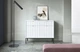 Комод Perfect Home Nova KSZ104 83x104x39 см, 2-дверний, 2 шухляди, чорні ніжки Білий (000012376884) - зображення 5