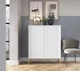 Комод высокий Perfect Home Нова / Nova K104 2-дверный с золотыми ножками Белый - изображение 1