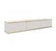 Тумба под ТВ навесная Perfect Home Оро / Oro RTV175 MDF 3-дверная Белый - изображение 2