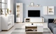 Стенка в гостиную Perfect Home Арко / Arco A Белый глянец/дуб грандсон - изображение 1
