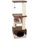 Кігтеточка Flamingo Scratching tree Kangri 5 Brown & Beige ігровий комплекс для котів 35х35х102 см (арт 504407) - зображення 1