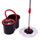 Турбошва швабра з відром і центрифугою Spin Mop 360, відро 8 л із самовіджимом, мікрофібра Чорне - зображення 1