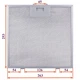 Фільтр жировий (метал.) для витяжки 263x253x8mm (під защіпки, універсальний) - изображение 2