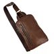 Сумка слінг через плече шкіряна чоловіча Tiding Bag 9801C Коричнева - зображення 8